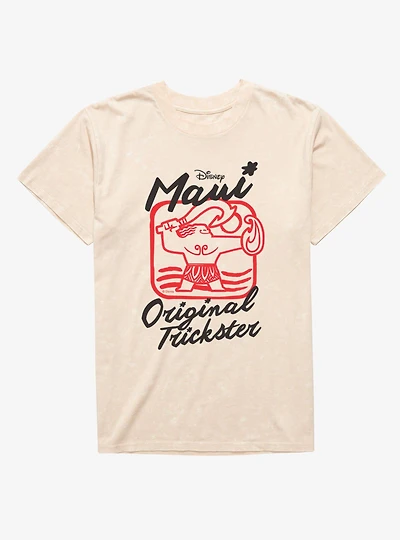 Disney Moana Maui Original Trickster Mineral Wash T-Shirt