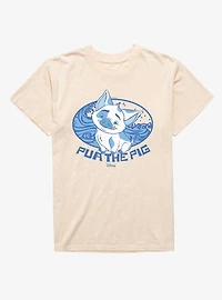 Disney Moana Pua The Pig Water Badge Mineral Wash T-Shirt