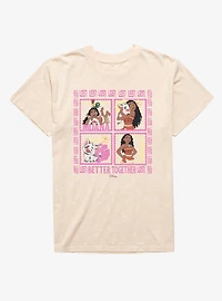 Disney Moana Better Together Square Panels Mineral Wash T-Shirt
