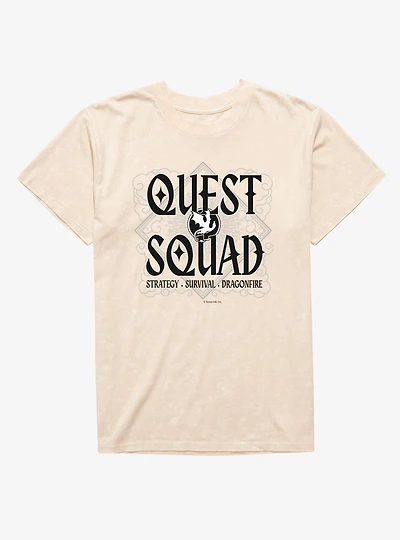 The Empyrean Fourth Wing Quest Squad Strategy Survival Mineral Wash T-Shirt