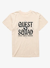 The Empyrean Fourth Wing Quest Squad Strategy Survival Mineral Wash T-Shirt
