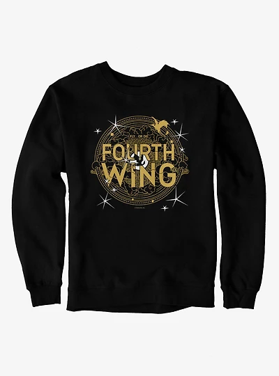 The Empyrean Fourth Wing Black Crest Sweatshirt