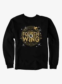 The Empyrean Fourth Wing Black Crest Sweatshirt