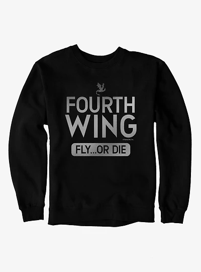 The Empyrean Fourth Wing Fly Or Die Stripes Sweatshirt