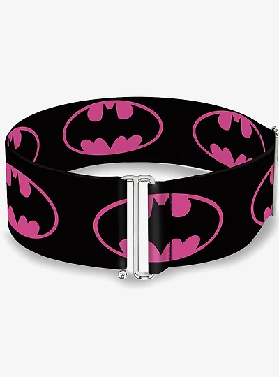 DC Comics Batman Shield Black Fuchsia Cinch Belt