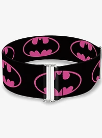 DC Comics Batman Shield Black Fuchsia Cinch Belt