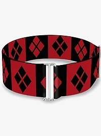 DC Comics Harley Quinn Diamond Blocks Cinch Belt