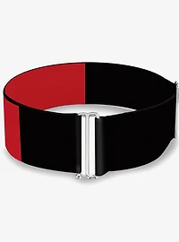 DC Comics Harley Quinn Diamond Split Red Black Cinch Belt
