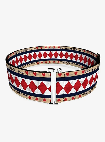 DC Comics Birds of Prey Harley Quinn No One Is Like Me Diamonds Hearts Cinch Belt
