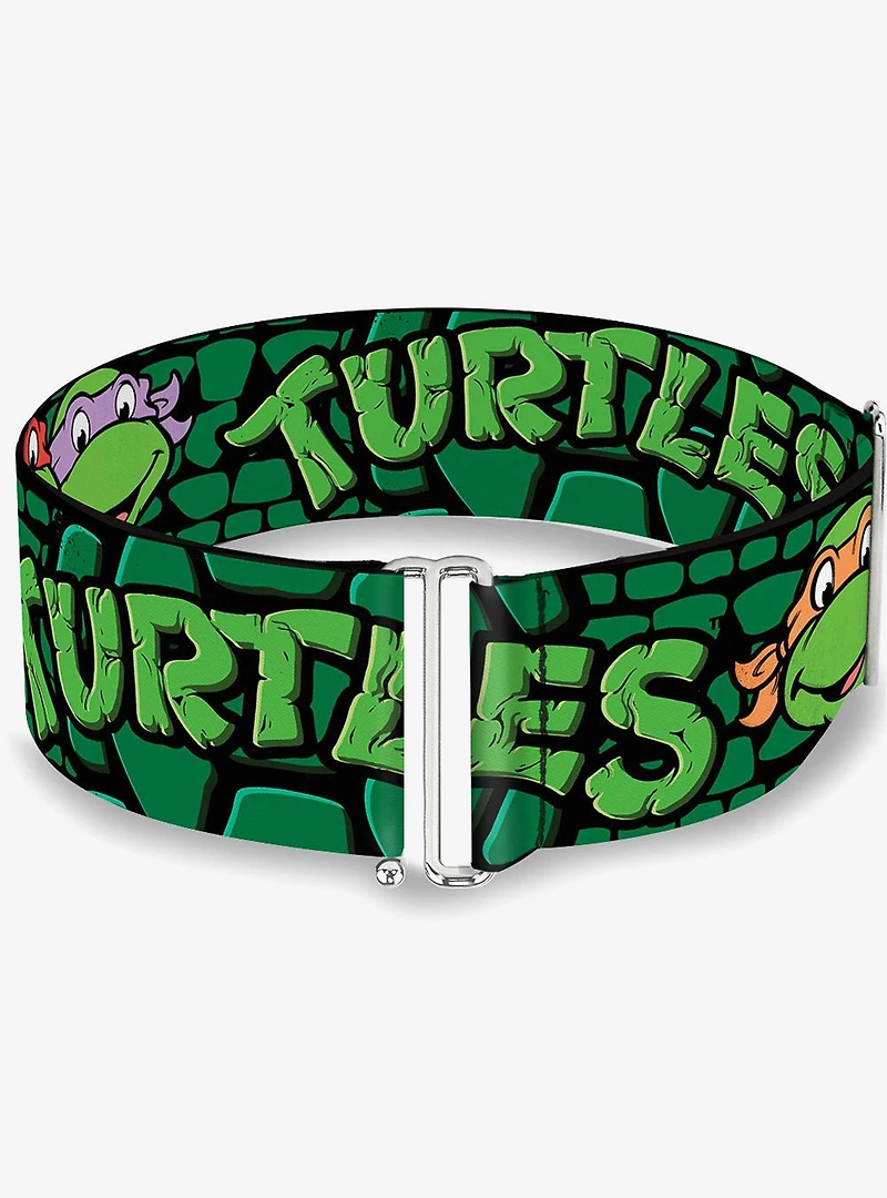 Teenage Mutant Ninja Turtles Group Faces Turtle Shell Cinch Belt