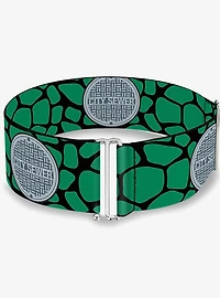 Teenage Mutant Ninja Turtles City Sewer Cap Turtle Shell Black Cinch Belt
