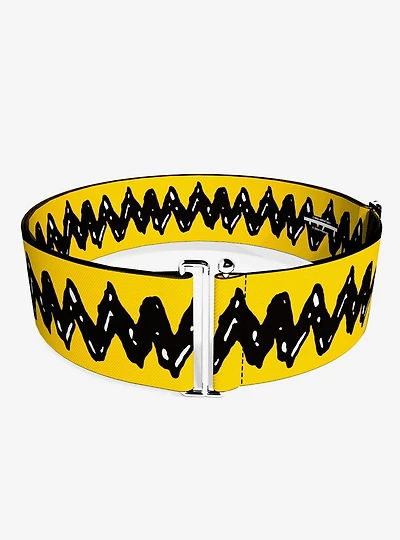 Peanuts 75th Charlie Brown Zig Zag Stripe Cinch Belt
