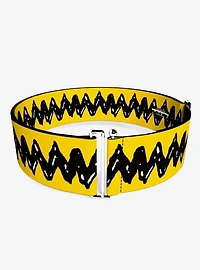 Peanuts 75th Charlie Brown Zig Zag Stripe Cinch Belt