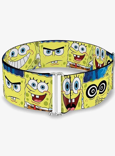 SpongeBob SquarePants Expressions Stripe Blue Cinch Belt