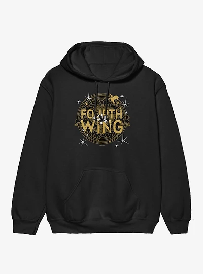 The Empyrean Fourth Wing Black Crest Hoodie