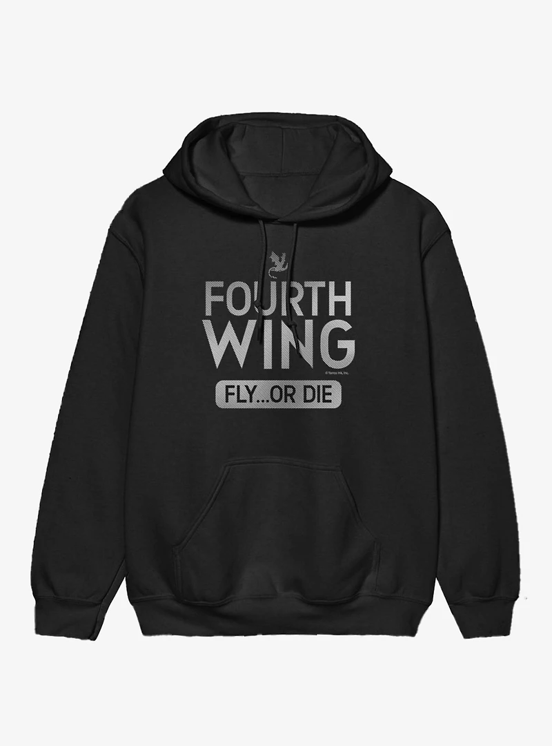 The Empyrean Fourth Wing Fly Or Die Stripes Hoodie