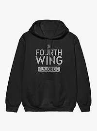 The Empyrean Fourth Wing Fly Or Die Stripes Hoodie