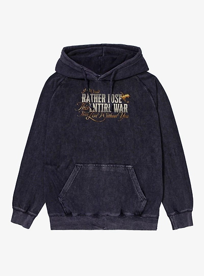 The Empyrean Fourth Wing Rather Lose Than Be Without You Mineral Wash Hoodie