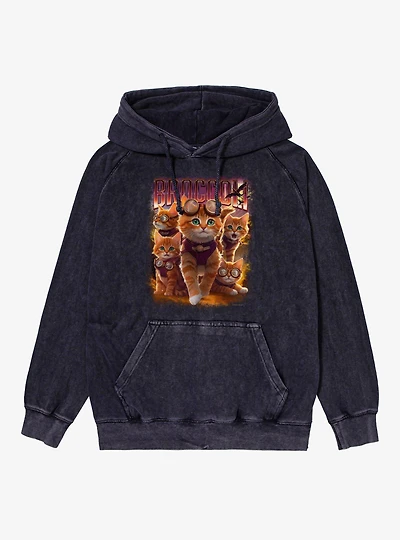 The Empyrean Fourth Wing Broccoli Happy Collage Mineral Wash Hoodie
