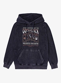 The Empyrean Fourth Wing God Of Luck Tarot Cards Mineral Wash Hoodie