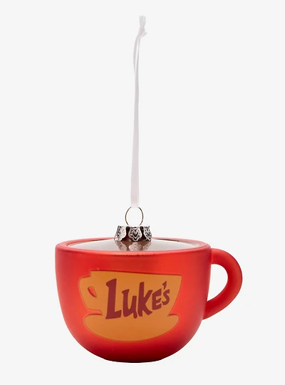 Hallmark Gilmore Girls Luke's Coffee Mug Glass Ornament