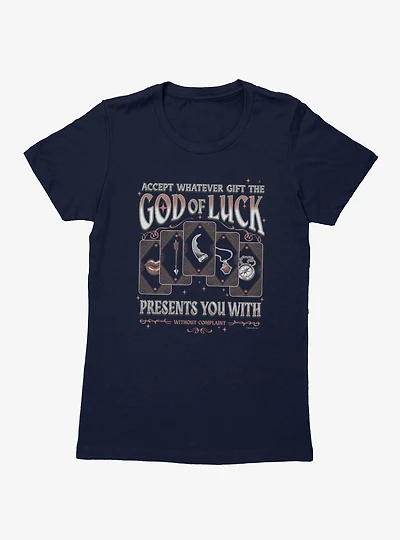 The Empyrean Fourth Wing God Of Luck Tarot Cards Womens T-Shirt