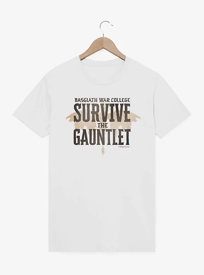 The Empyrean Fourth Wing Basgiath Survive Gauntlet T-Shirt