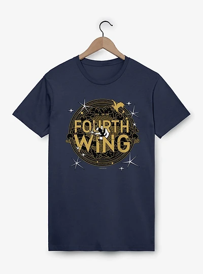 The Empyrean Fourth Wing Black Crest T-Shirt