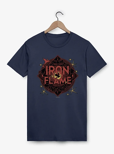 The Empyrean Fourth Wing Iron Flame Red Crest T-Shirt