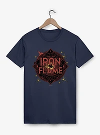 The Empyrean Fourth Wing Iron Flame Red Crest T-Shirt
