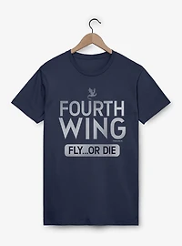 The Empyrean Fourth Wing Fly Or Die Stripes T-Shirt