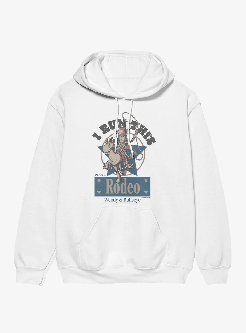 Disney Pixar Toy Story I Run This Rodeo Woody Bullseye Hoodie