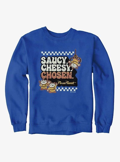Disney Pixar Toy Story Saucy Cheesy Chosen Pizza Planet Sweatshirt