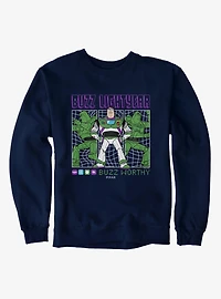 Disney Pixar Toy Story 5 Buzz Worthy Lightyear Panels Sweatshirt