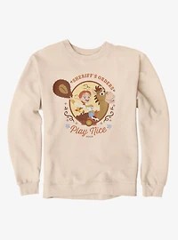 Disney Pixar Toy Story 5 Jessie Sheriff's Orders Play Nice Sweatshirt