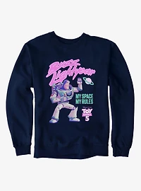 Disney Pixar Toy Story 5 Buzz Lightyear My Space Rules Sweatshirt