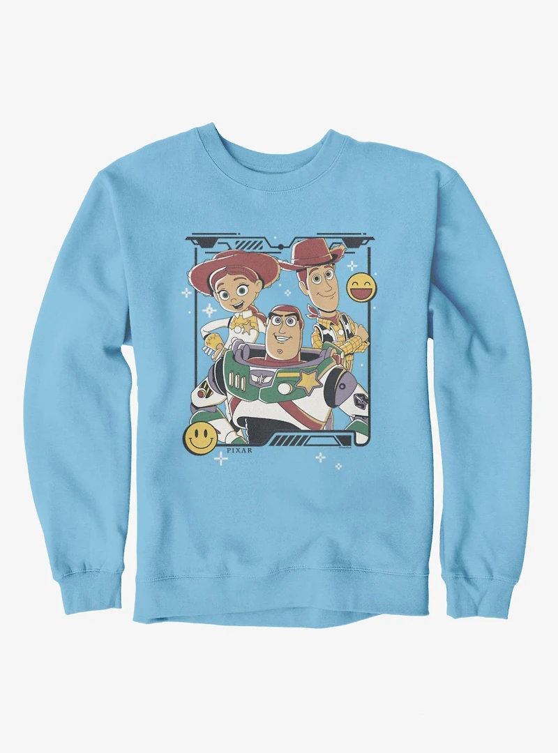 Disney Pixar Toy Story 5 Best Smile Emojis Buzz Woody Jessie Sweatshirt