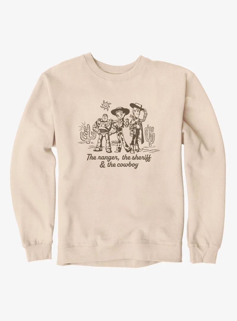 Disney Pixar Toy Story 5 The Ranger, Sherrif & Cowboy Buzz Jessie Woody Sweatshirt
