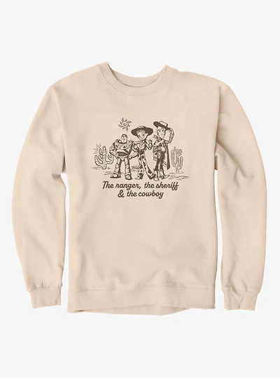 Disney Pixar Toy Story 5 The Ranger, Sherrif & Cowboy Buzz Jessie Woody Sweatshirt