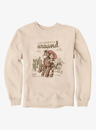 Disney Pixar Toy Story 5 Horsing Around Hug Jessie & Bullseye Sweatshirt