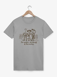 Disney Pixar Toy Story 5 The Ranger, Sherrif & Cowboy Buzz Jessie Woody T-Shirt