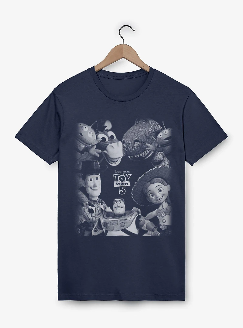 Disney Pixar Toy Story 5 Grayscale Group T-Shirt Box Lunch Exclusive
