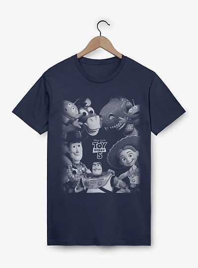 Disney Pixar Toy Story 5 Grayscale Group T-Shirt Box Lunch Exclusive