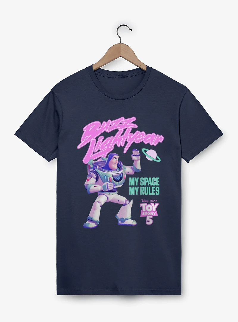 Disney Pixar Toy Story 5 Buzz Lightyear My Space Rules T-Shirt