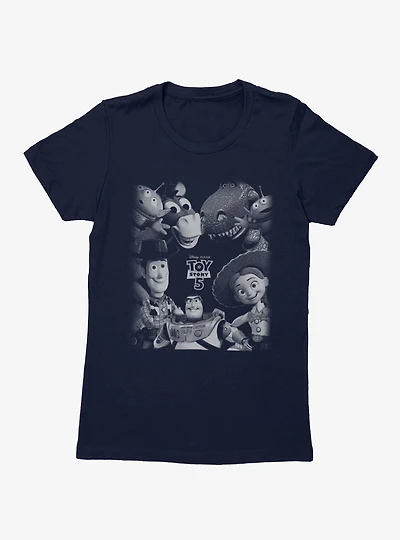 Disney Pixar Toy Story 5 Grayscale Group Womens T-Shirt Box Lunch Exclusive
