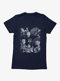 Disney Pixar Toy Story 5 Grayscale Group Womens T-Shirt Box Lunch Exclusive