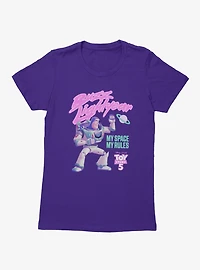 Disney Pixar Toy Story 5 Buzz Lightyear My Space Rules Womens T-Shirt