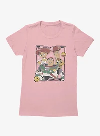 Disney Pixar Toy Story 5 Best Smile Emojis Buzz Woody Jessie Womens T-Shirt