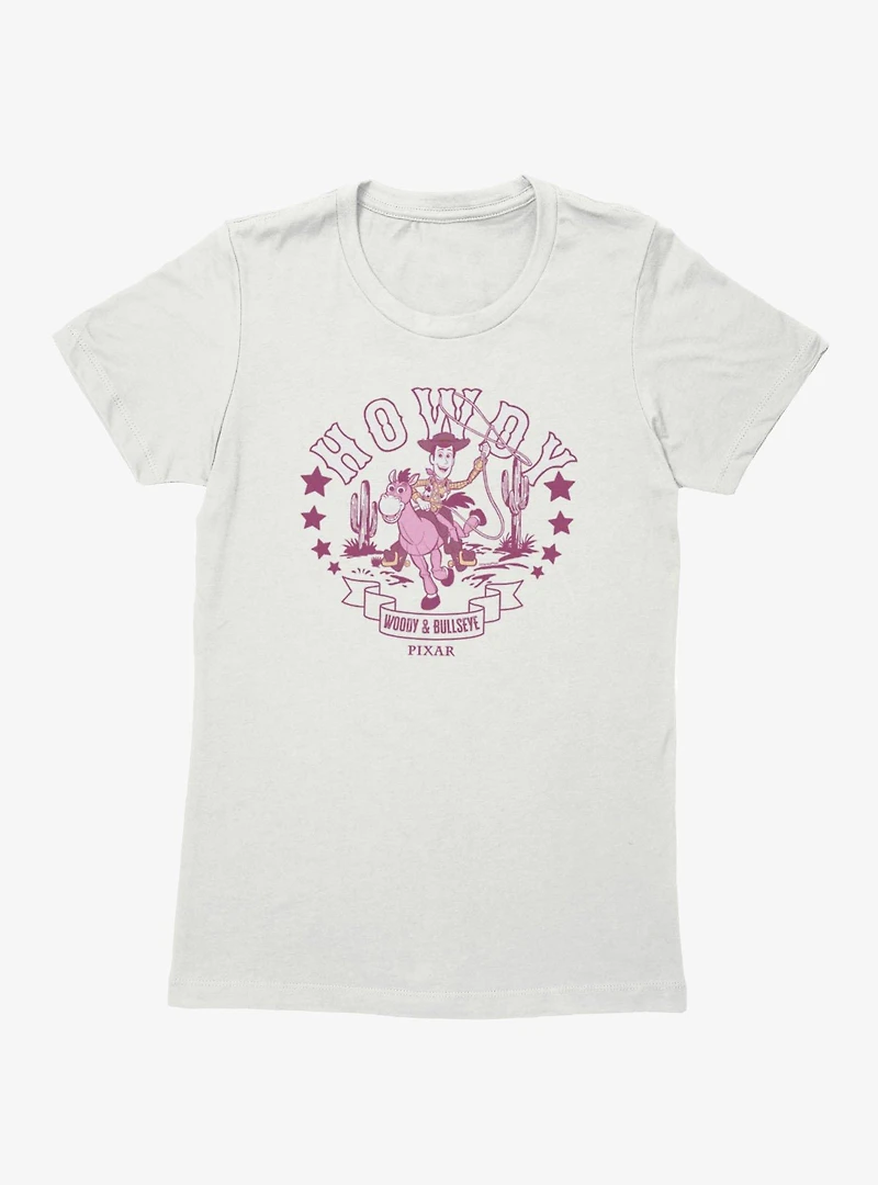 Disney Pixar Toy Story Howdy Woody Bullseye Womens T-Shirt