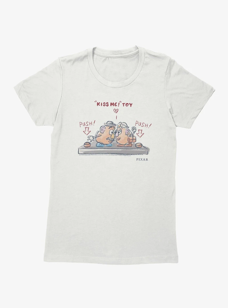 Disney Pixar Toy Story Kiss Me Mr Mrs Potato Womens T-Shirt